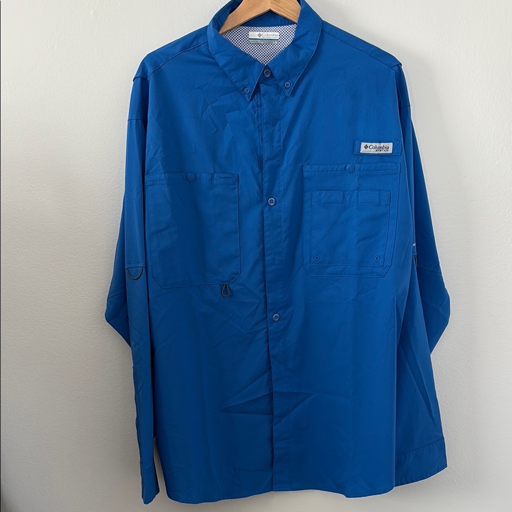 Columbia Royal Blue Outdoor Shirt